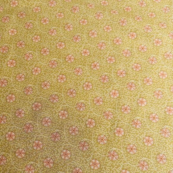 OOP Moda Fabric Fig Tree Fabric Dandelion Girl Green Floral Cotton Sew Quilt BTY - Picture 1 of 3